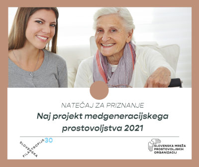 Naj projekt medgeneracijskega prostovoljstva 2021 400